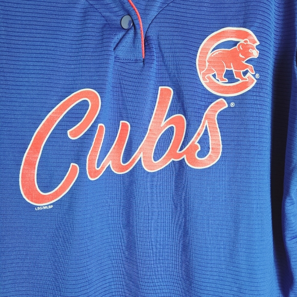 Genuine Merchandise Chicago Cubs Blue Red Short Sleeves Top - Picture 3 of 4